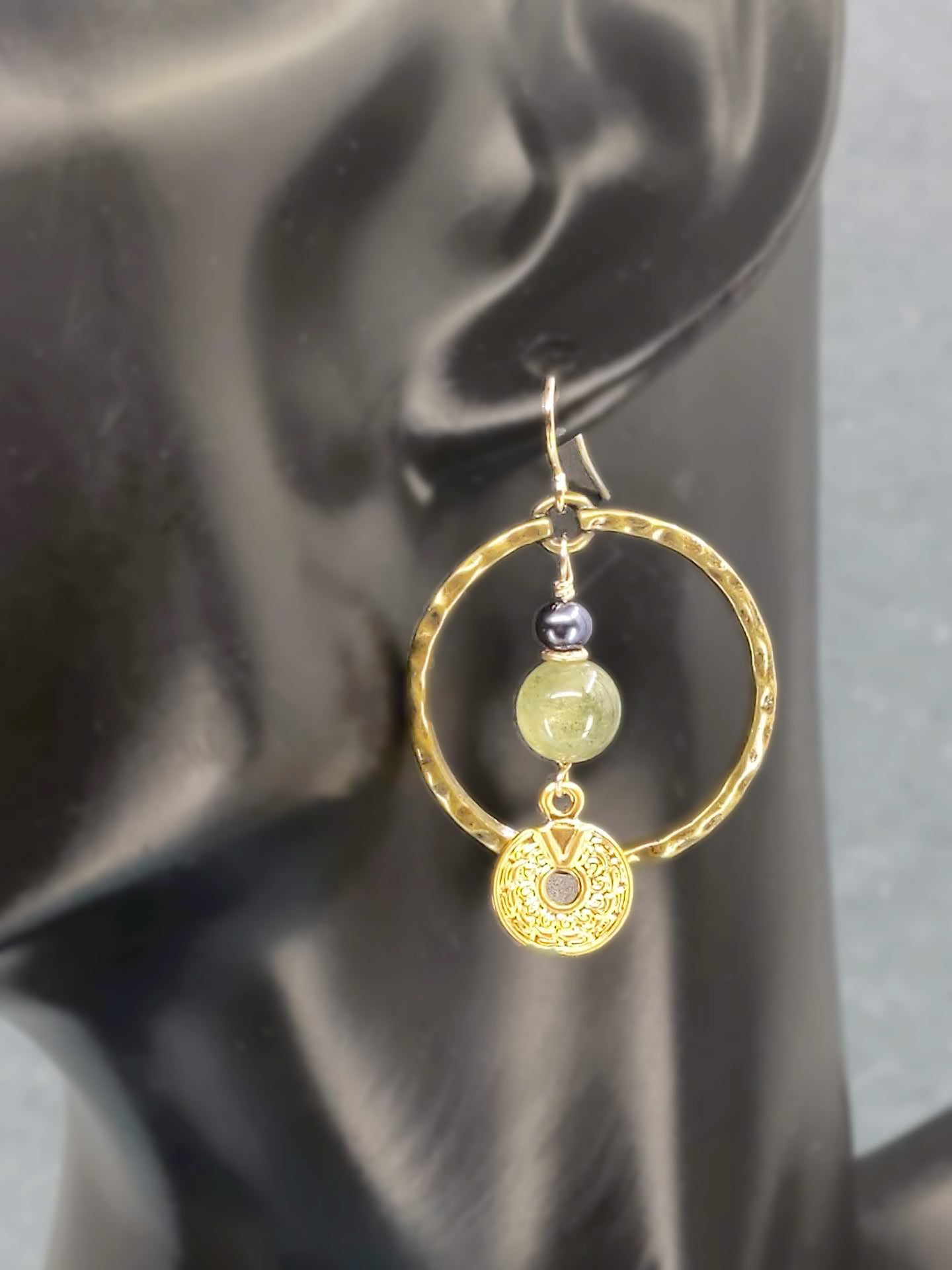 Circles and Stones Earrings