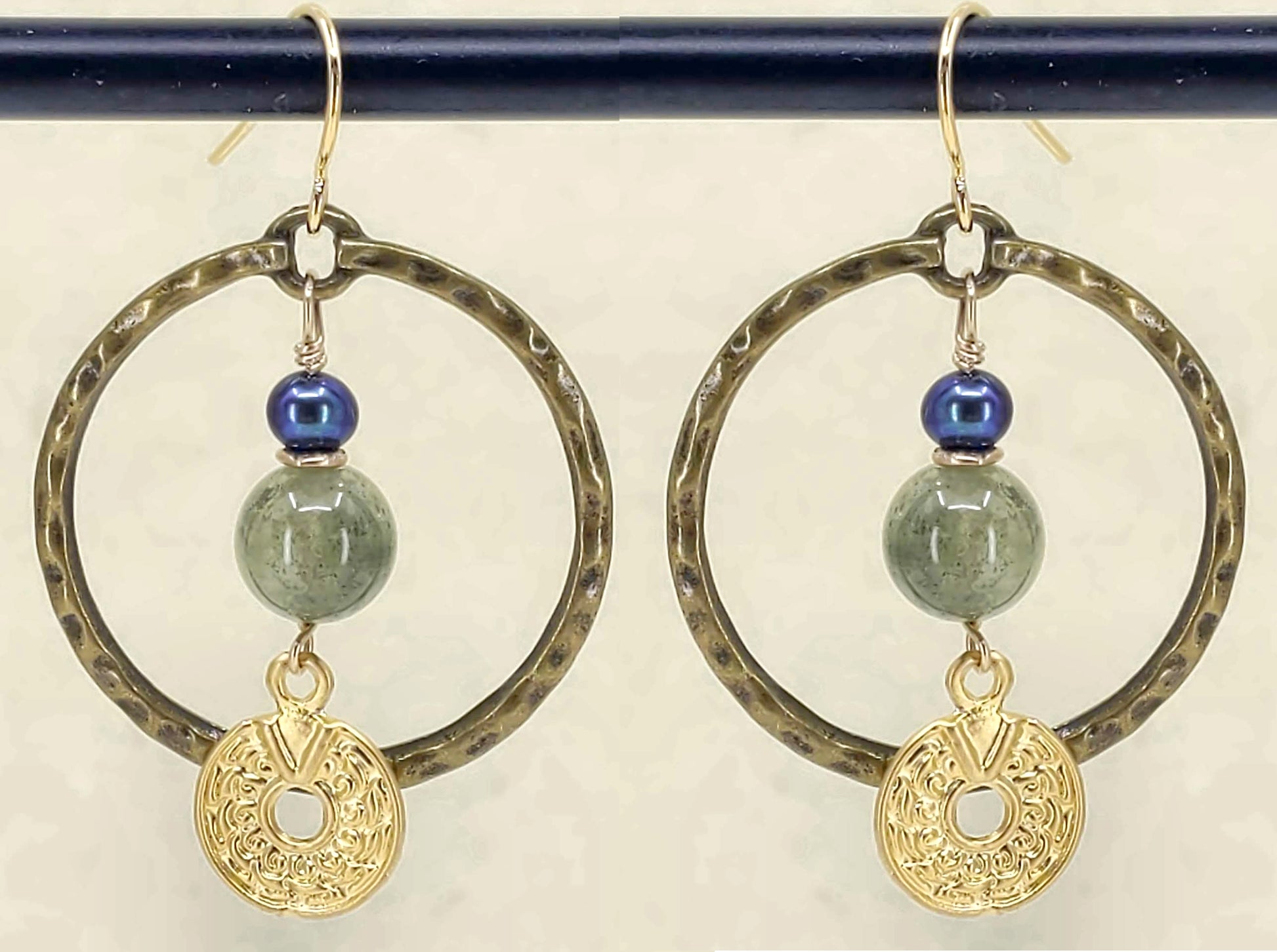 Circles and Stones Earrings 6