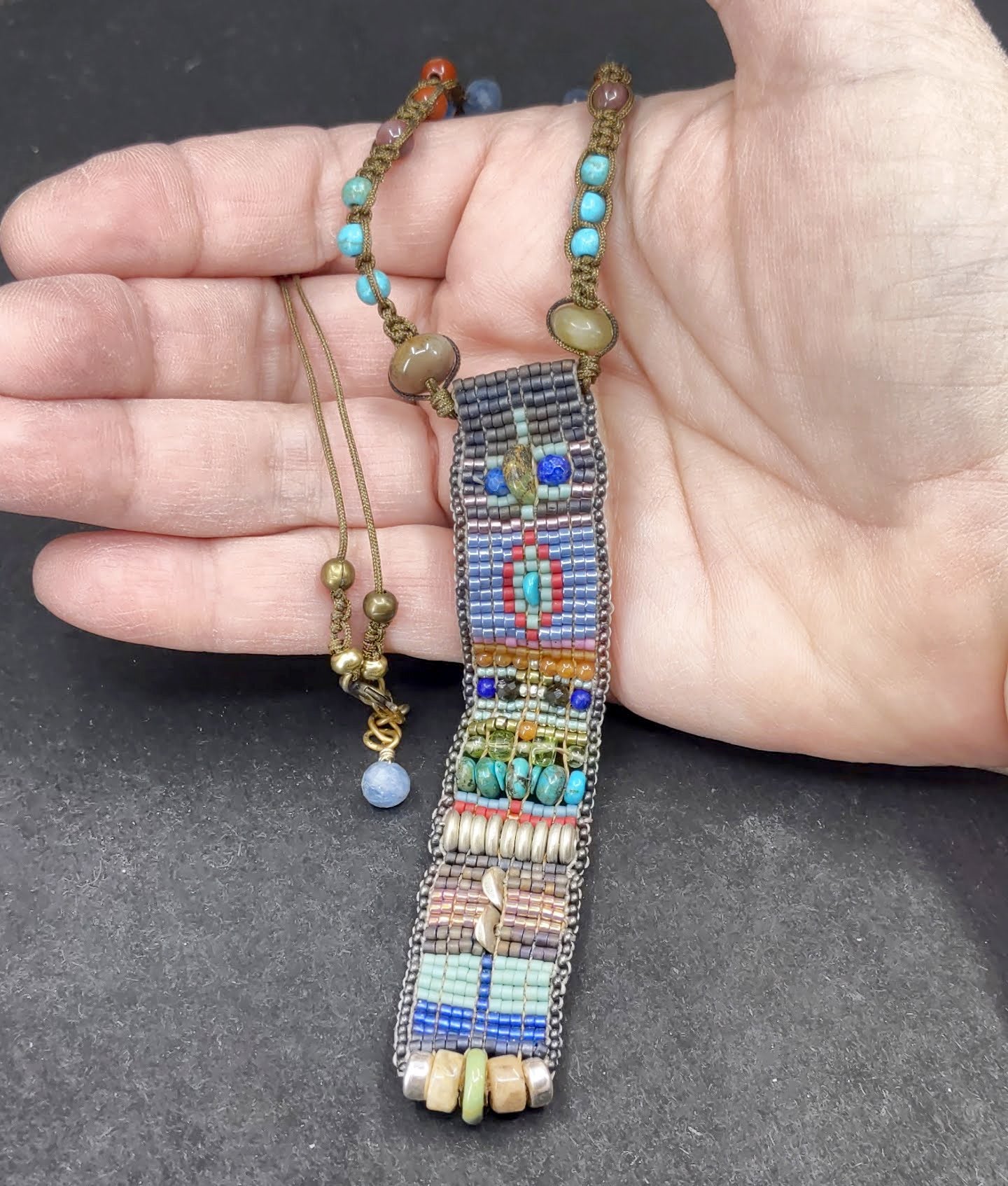 Taos Bead Tapestry Necklace 3
