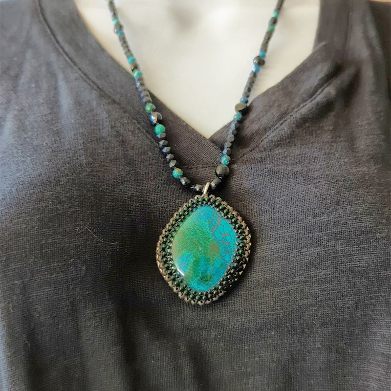 Cool Water Beaded Necklace 2