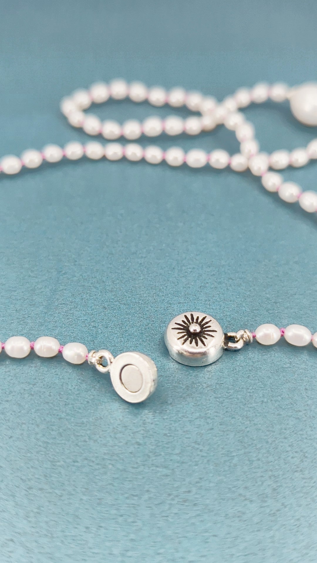 Pretty in Pink Strand of Pearls 7