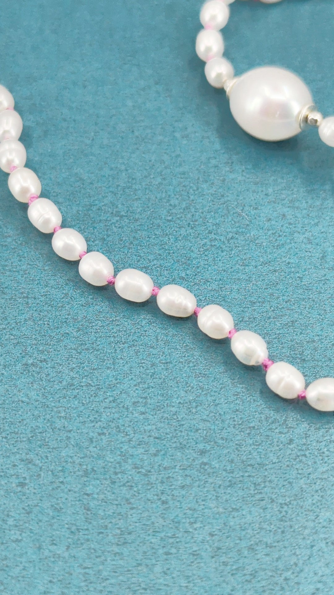 Pretty in Pink Strand of Pearls