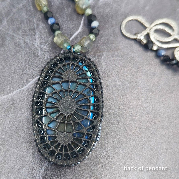 Dark Star Gemstone Pendant Necklace 3