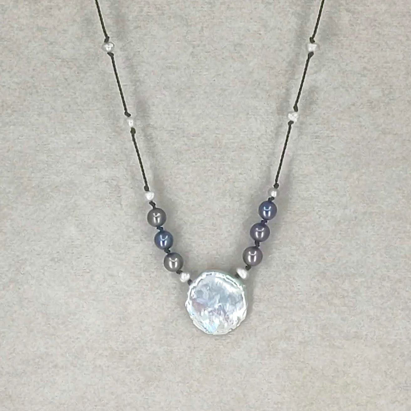 Moonglow Coin Pearl Necklace 1