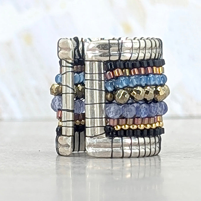 Santorini Gemstone Band Ring 2