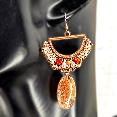 Marigolden Rose Statement Earrings 4