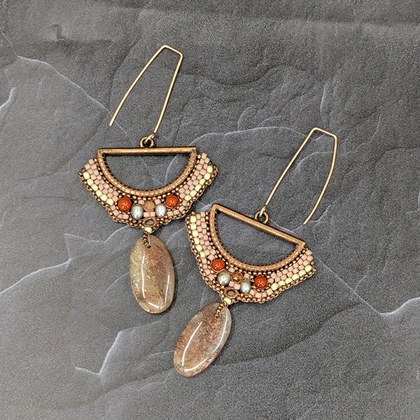 Marigolden Rose Statement Earrings 5