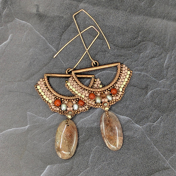 Marigolden Rose Statement Earrings 3