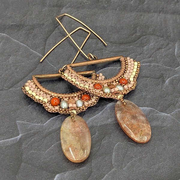 Marigolden Rose Statement Earrings 1