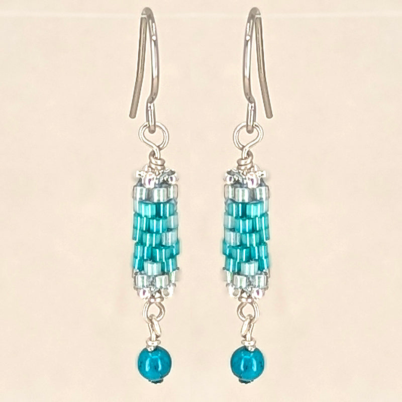Birthstone Bits Earrings, Turquoise 6