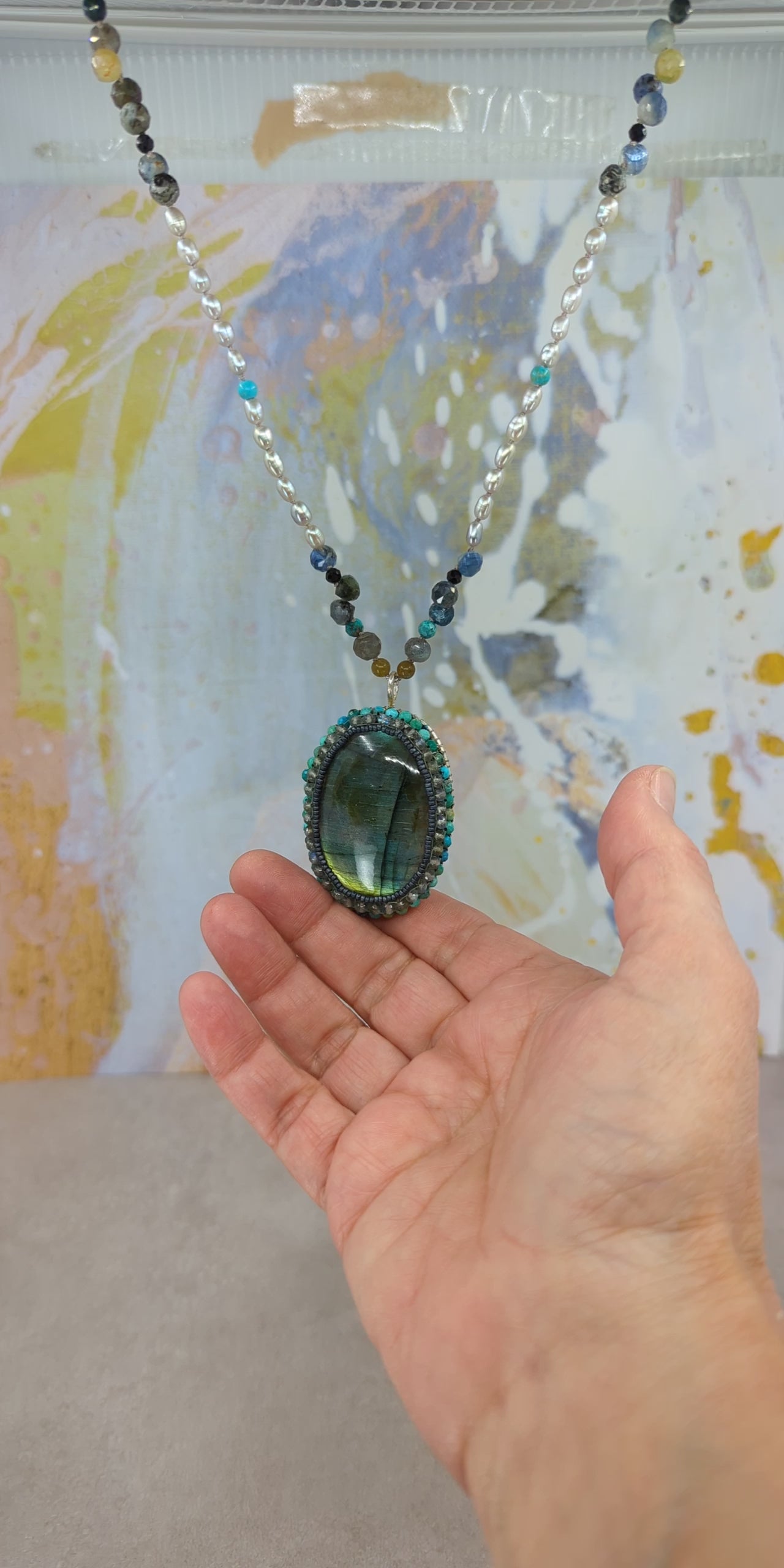 Blue Story Labradorite Necklace 3