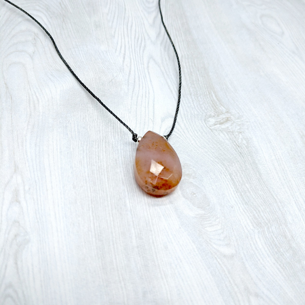 Big Drop Carnelian Gemstone Necklace