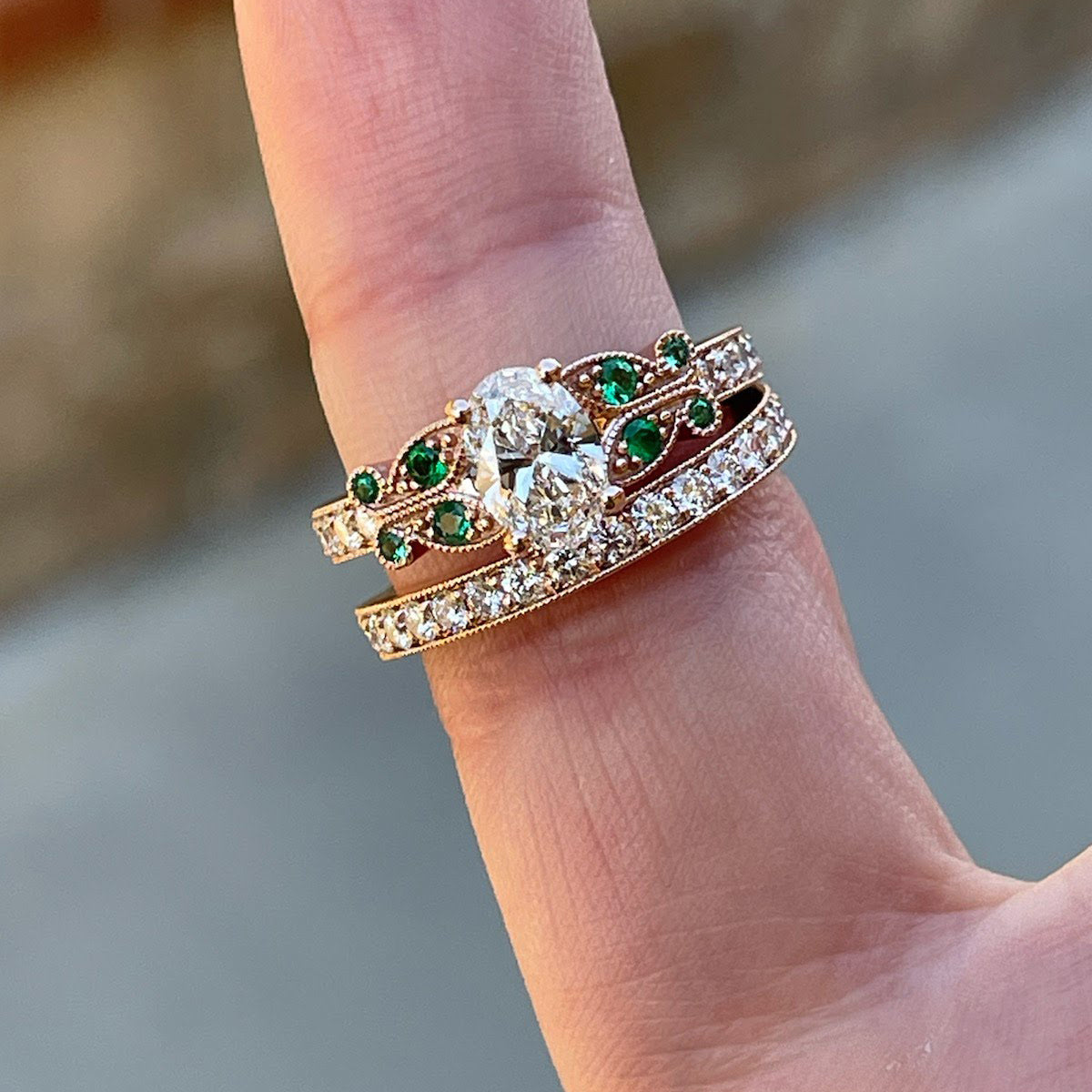 Custom Hollywood Engagement Ring for Tim C & Melinda B 9