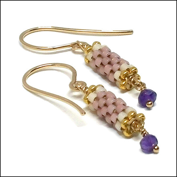 Birthstone Bits Amethyst Earrings 3