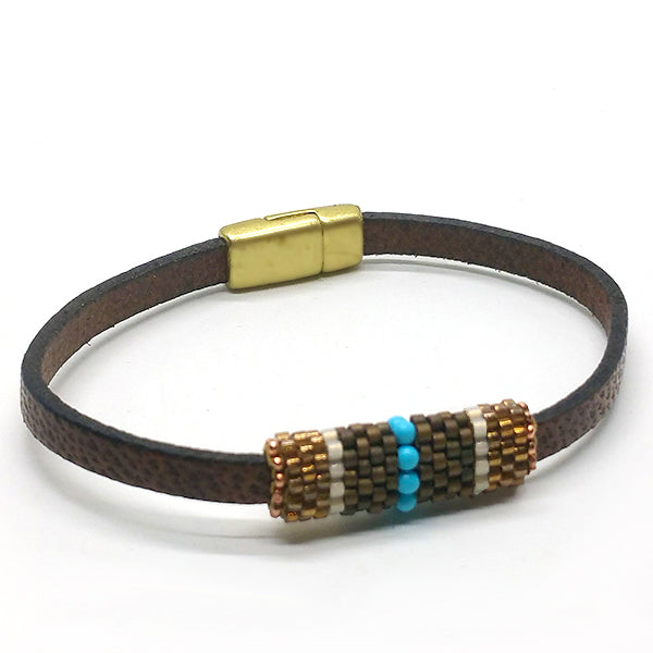 Boho Leather Bracelet 15