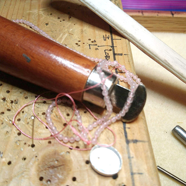 Opal Earrings Transformed Into Custom Necklace for Christine 4