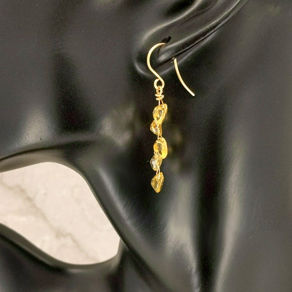 Vines Earrings, Fine Citrine 6