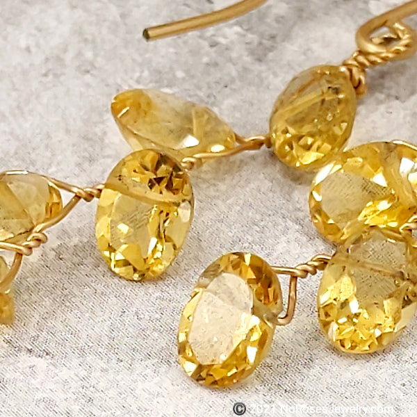 Vines Earrings, Fine Citrine 5
