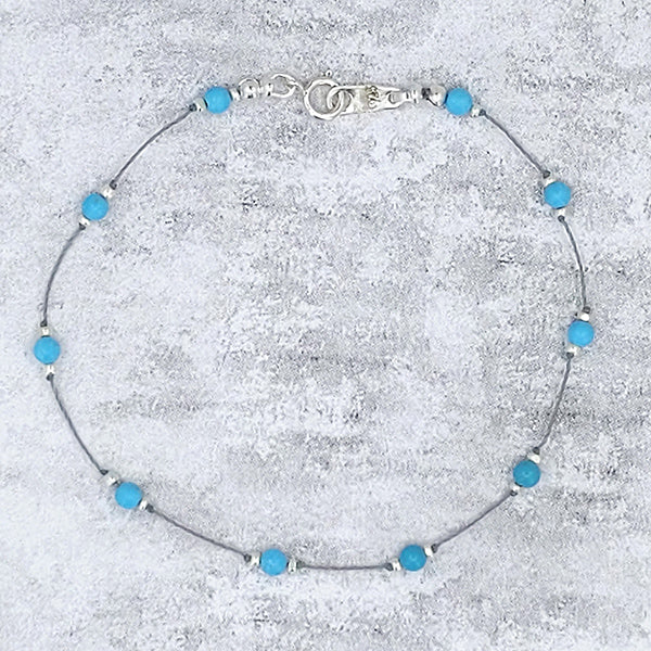 Simple Silk Bracelet Turquoise 11