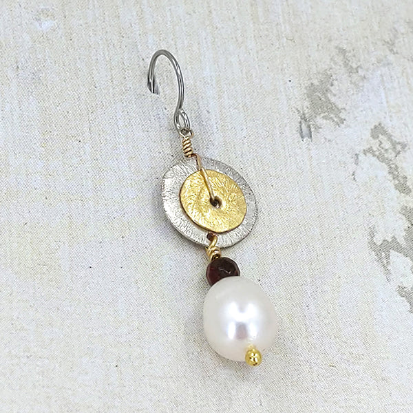 Double Happy 14k Gold Earrings 5