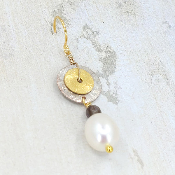 Double Happy 14k Gold Earrings 6