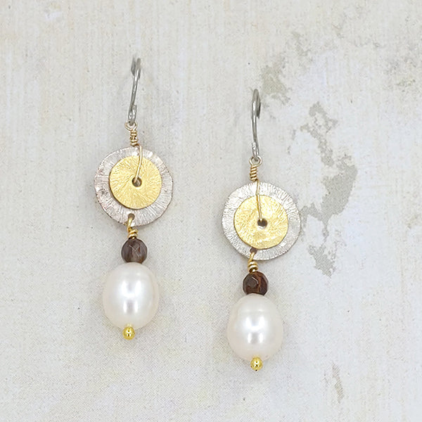 Double Happy Pearl Earrings 1