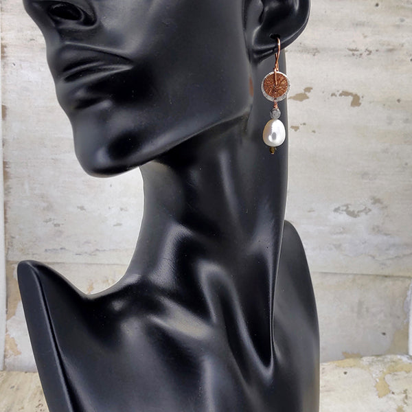 Double Happy Rose Gold Earrings 2