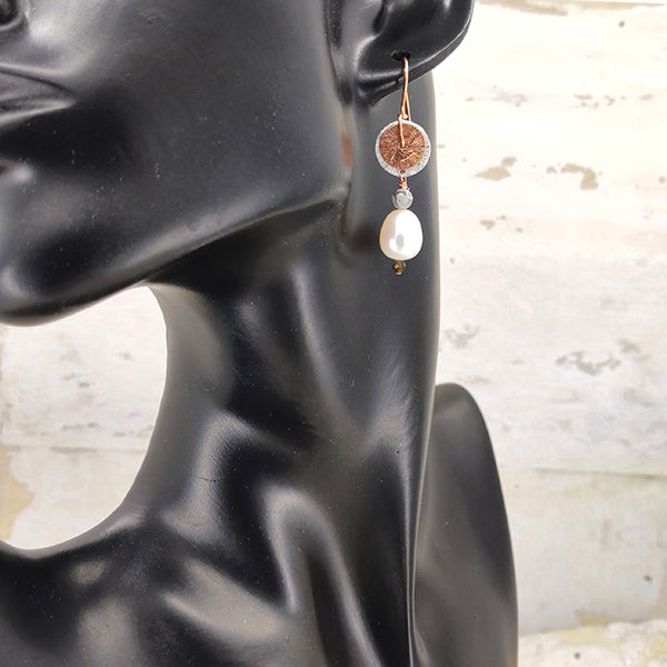 Double Happy Rose Gold Earrings 5