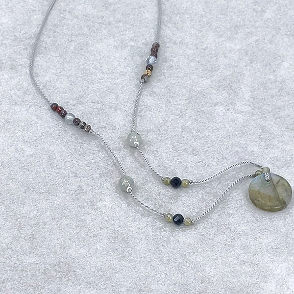 Circle of Time Labradorite Necklace 6