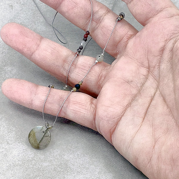 Circle of Time Labradorite Necklace 5