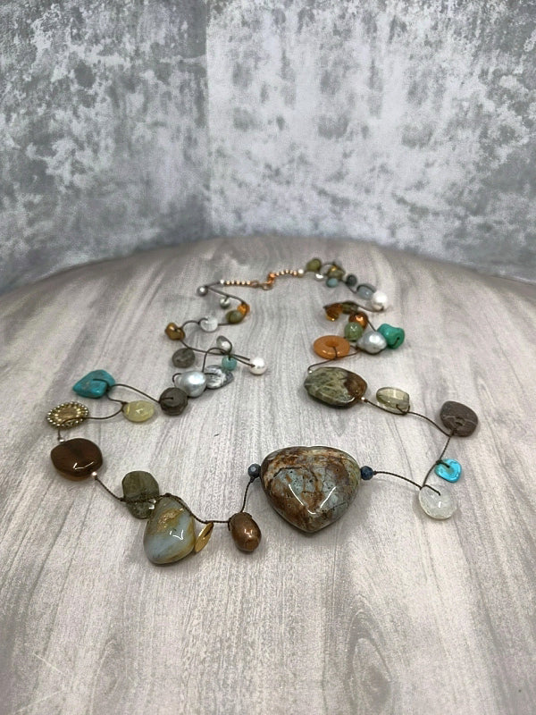 Bold Confetti Gemstone Necklace 3