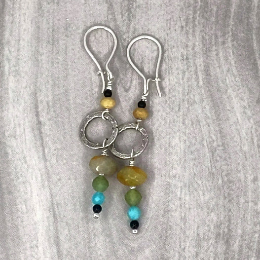 Liquid Dune Opal Earrings
