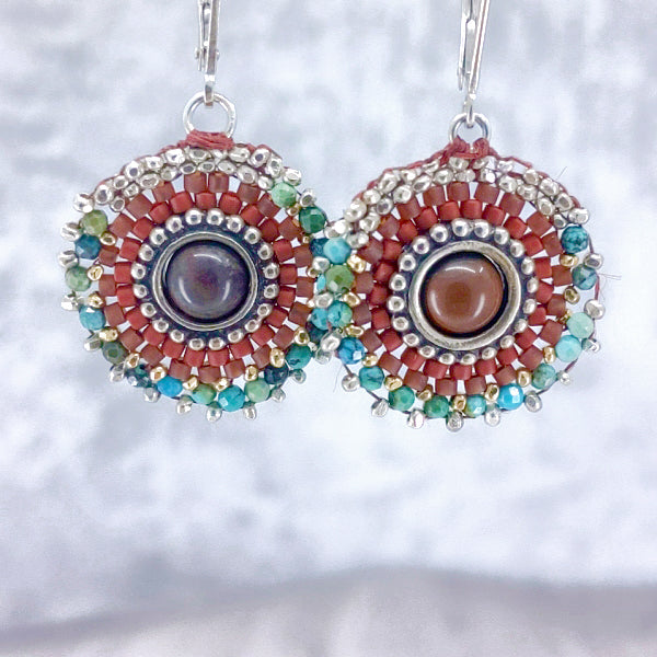 Crimson Core Earrings