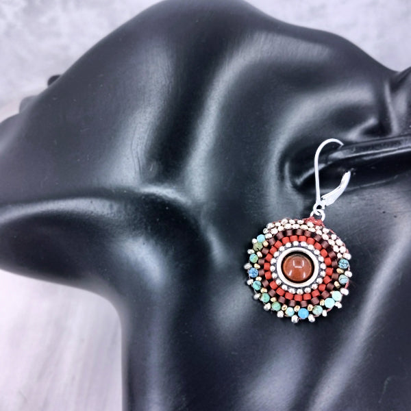 Crimson Core Earrings