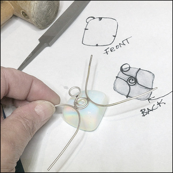 Moonstone Pendant for Ron , Necklace - No Roses Custom, No Roses Jewelry Artisan Jewelry Los Angeles - 3 3