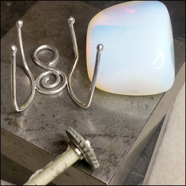 Moonstone Pendant for Ron , Necklace - No Roses Custom, No Roses Jewelry Artisan Jewelry Los Angeles - 5 5