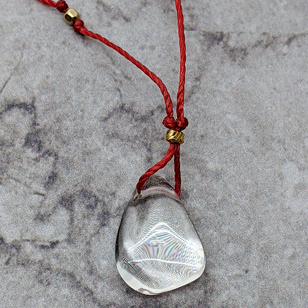 Akane Clear Quartz Minimalist Gemstone Pendant 1