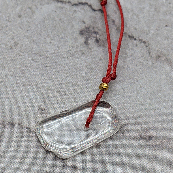 Akane Clear Quartz Minimalist Gemstone Pendant 6