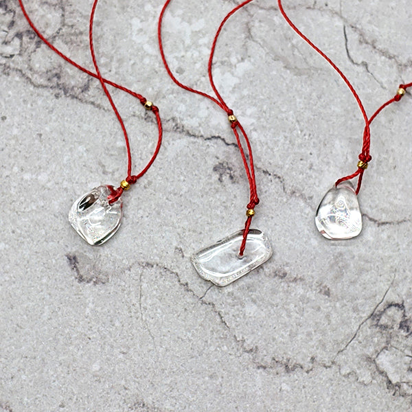 Akane Clear Quartz Minimalist Gemstone Pendant 3