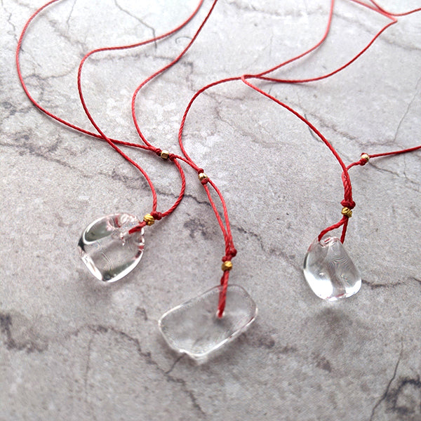 Akane Clear Quartz Minimalist Gemstone Pendant 7