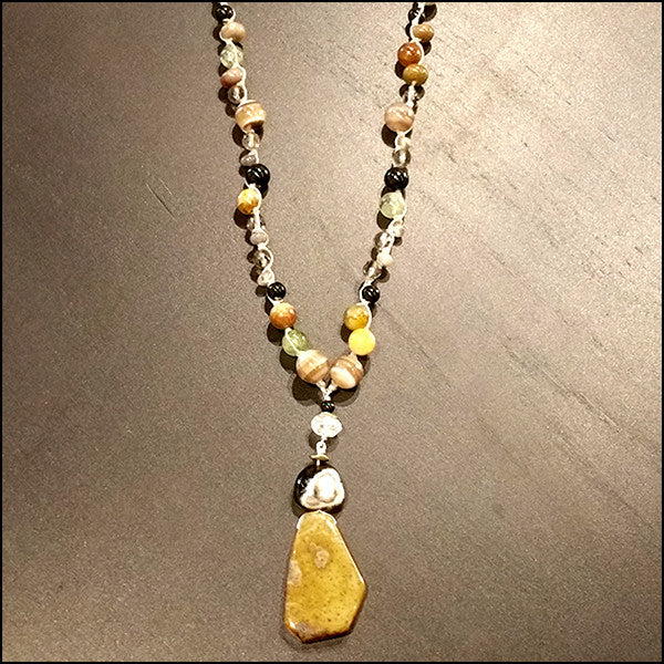 Bronze Goddess Necklace , Necklace - No Roses Earthen, No Roses Jewelry Artisan Jewelry Los Angeles - 3 3