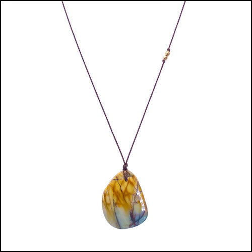 Golden Jasper Gemstone Pendant 4