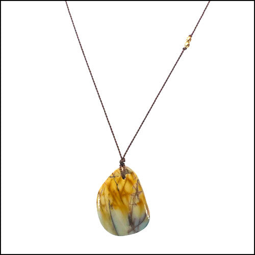 Golden Jasper Gemstone Pendant 1