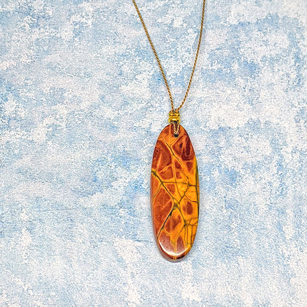 Golden Jasper Oval Pendant 1
