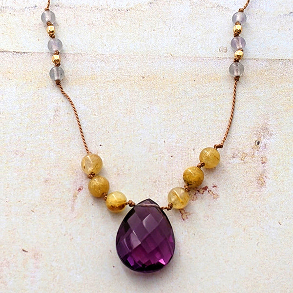 Amy's Summer Amethyst Necklace 4