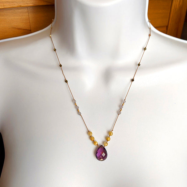 Amy's Summer Amethyst Necklace 5
