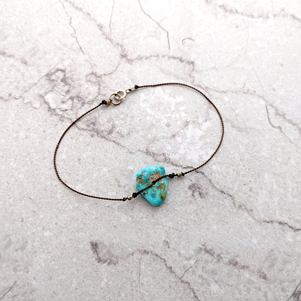 Simple Silk Turquoise Bracelet 3