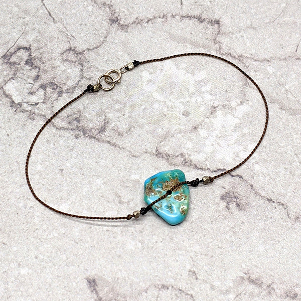 Simple Silk Turquoise Bracelet 1