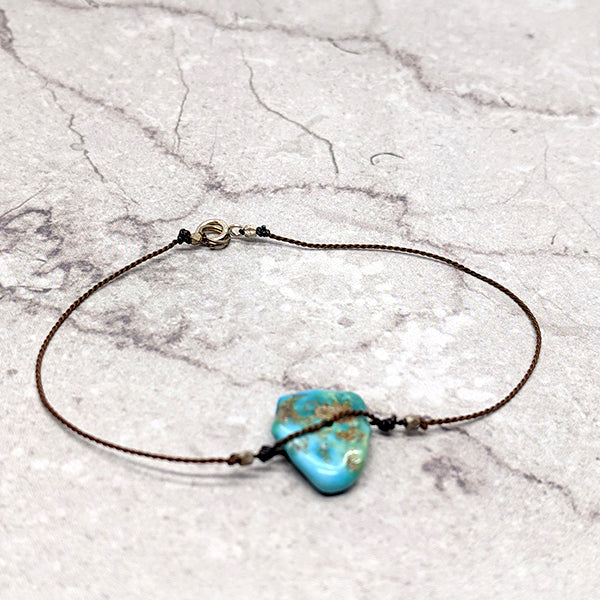 Simple Silk Turquoise Bracelet 4