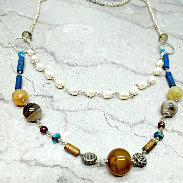 Miranda Lapis and Pearl Necklace 4
